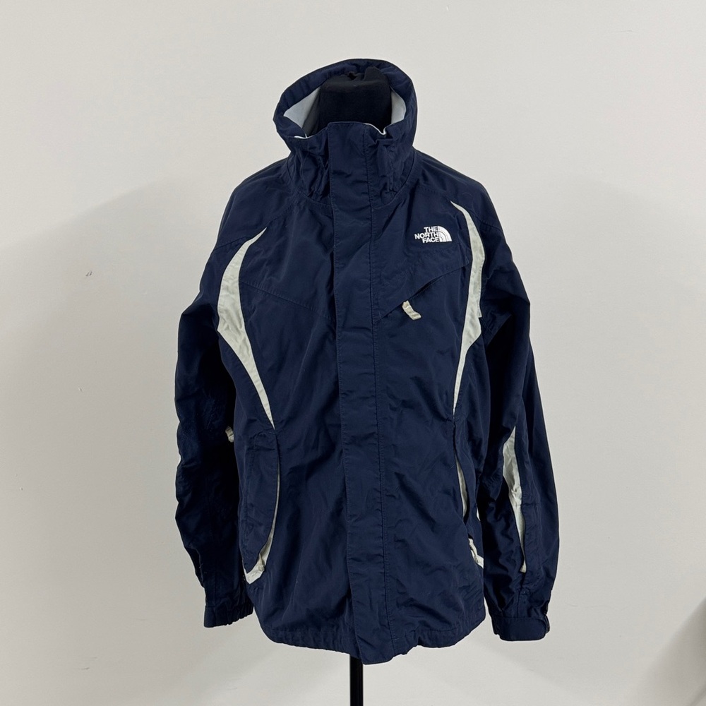 Vintage 90s The North Face Navy and White Ski Jacket